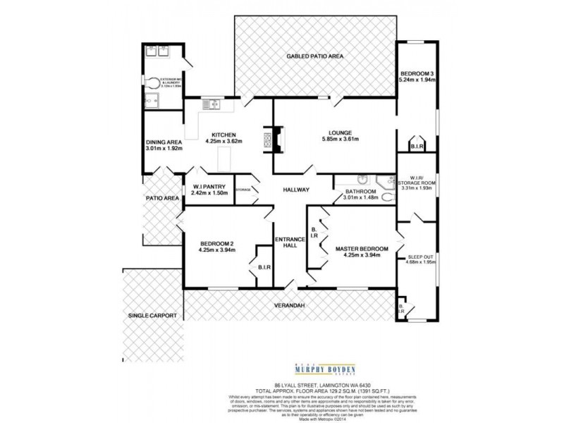 86 Lyall Street, Lamington WA 6430 Floorplan