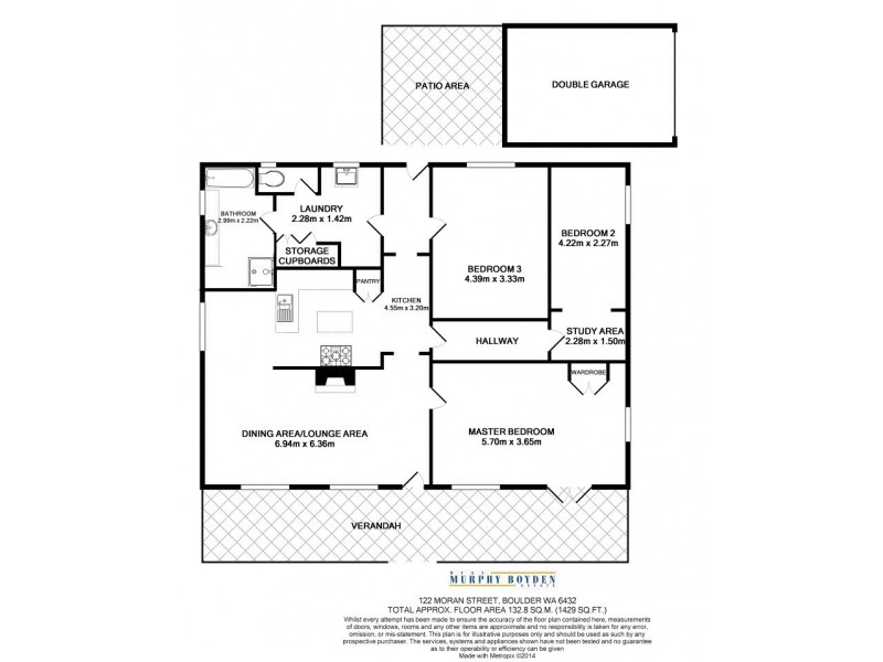 122 Moran St Victory Heights, Kalgoorlie WA 6430 Floorplan