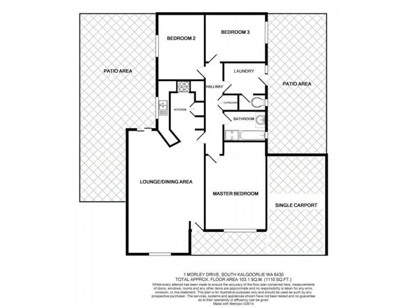 1 Morley Way South Kalgoorlie, Kalgoorlie WA 6430 Floorplan