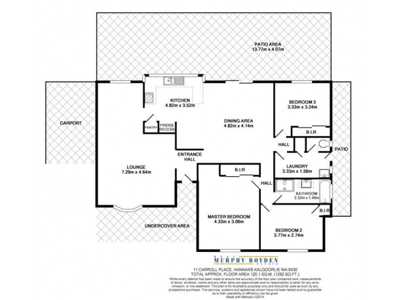11 Carroll Place Hannans, Kalgoorlie WA 6430 Floorplan