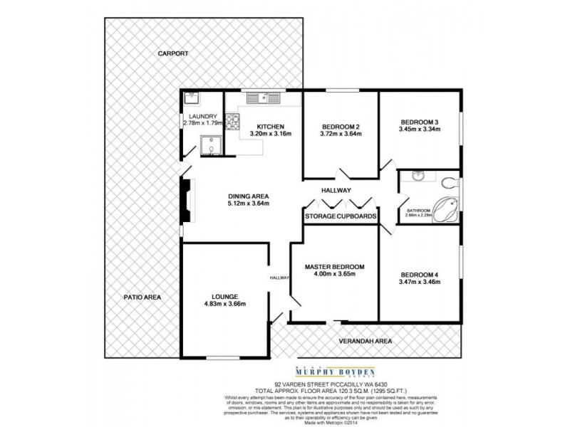 92 Varden St Piccadilly, Kalgoorlie WA 6430 Floorplan