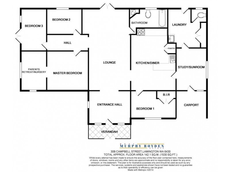 30B Campbell St  Lamington, Kalgoorlie WA 6430 Floorplan