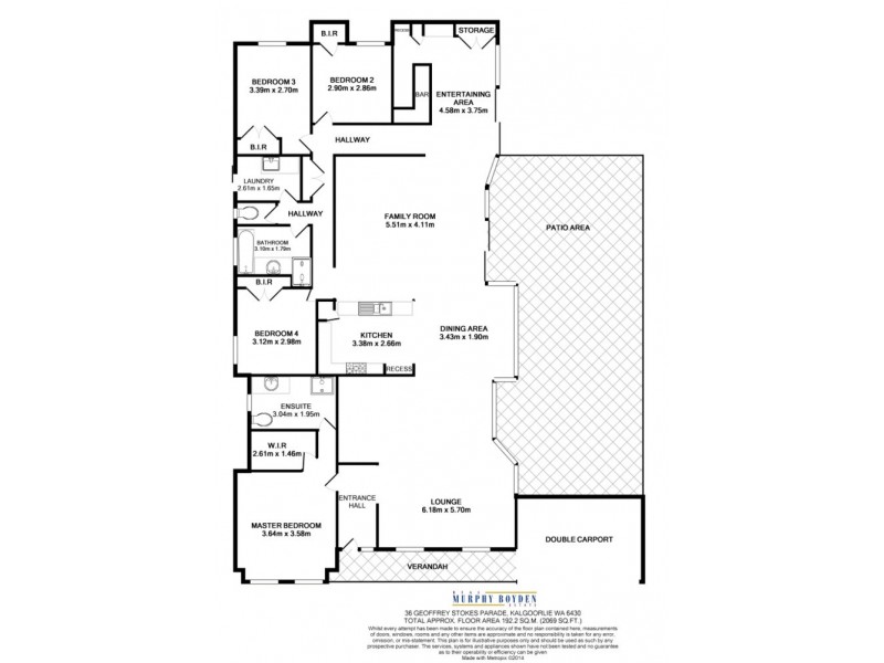 36 Geoffrey Stokes Parade, Kalgoorlie WA 6430 Floorplan