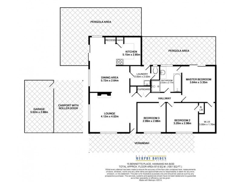 15 Bennetts Place, Hannans WA 6430 Floorplan