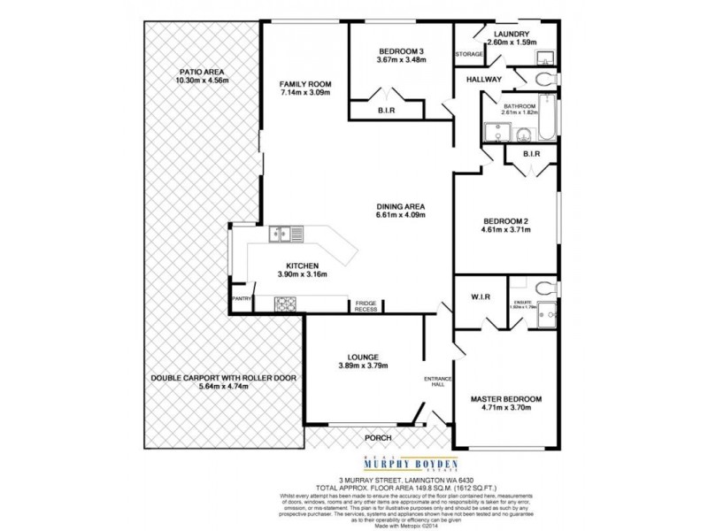 3 Murray St Lamington, Kalgoorlie WA 6430 Floorplan