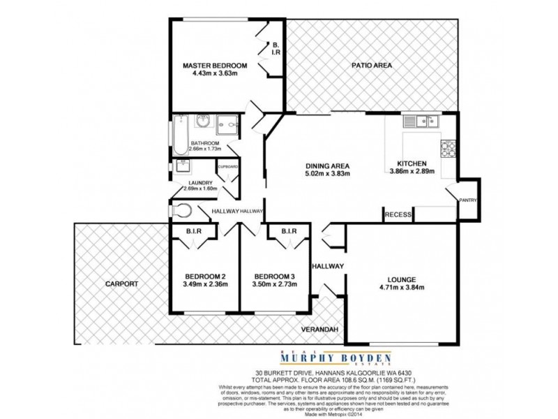 30 Burkett Drive Hannans, Kalgoorlie WA 6430 Floorplan