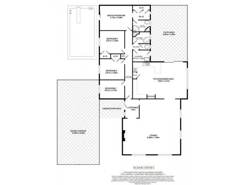 4 Collier Place, South Kalgoorlie WA 6430 Floorplan