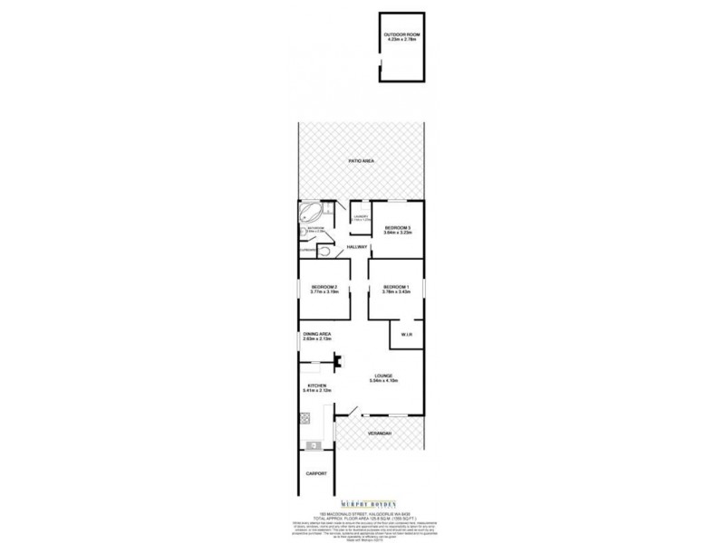 193 Macdonald St, Kalgoorlie WA 6430 Floorplan