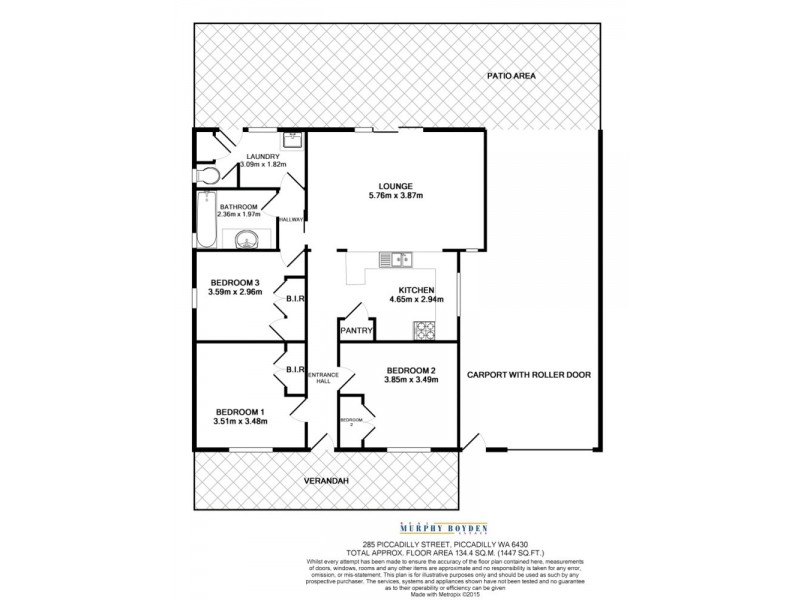 285 Piccadilly St  West Lamington, Kalgoorlie WA 6430 Floorplan