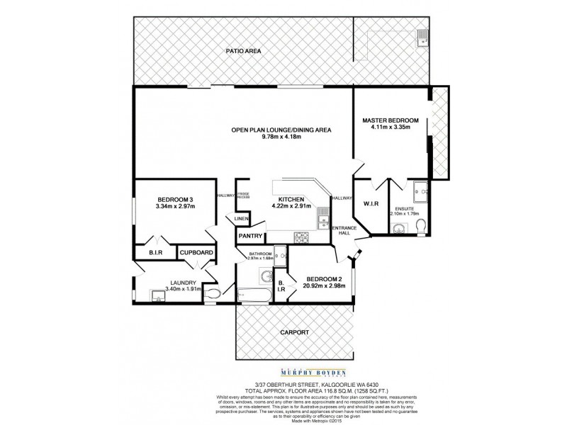 3/37 Oberthur St, Kalgoorlie WA 6430 Floorplan