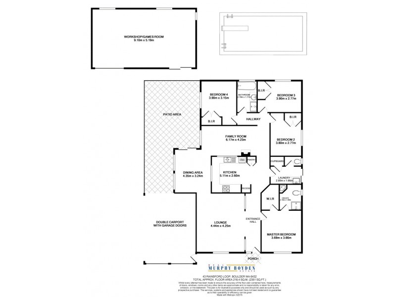 43 Rainsford Loop, Boulder WA 6432 Floorplan