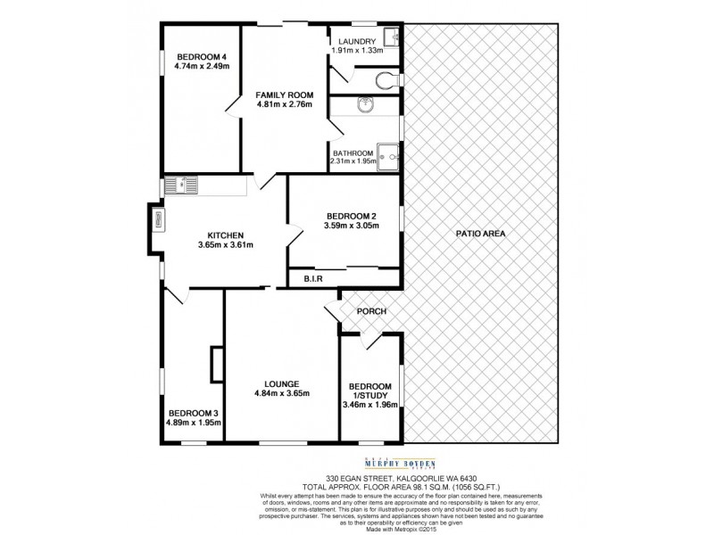 330 Egan Street, Kalgoorlie WA 6430 Floorplan