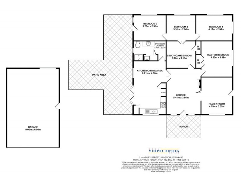 1 Hanbury Street, Kalgoorlie WA 6430 Floorplan