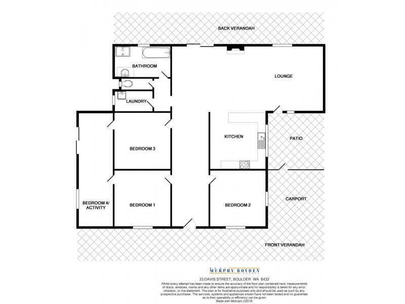 33 Davis St Boulder, Kalgoorlie WA 6430 Floorplan