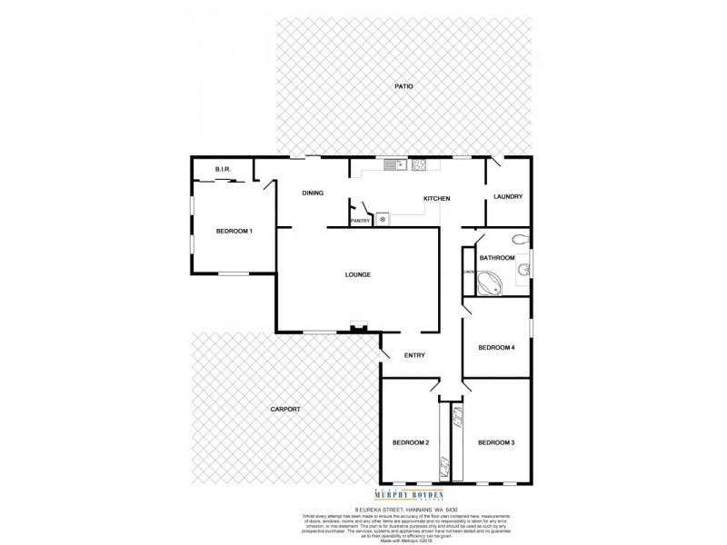 8 Eureka Street Hannans, Kalgoorlie WA 6430 Floorplan