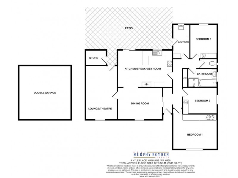 4 Kyle Place Hannans, Kalgoorlie WA 6430 Floorplan