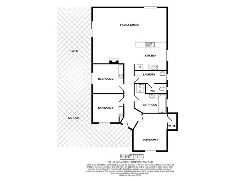 10A Niagara Close Hannans, Kalgoorlie WA 6430 Floorplan