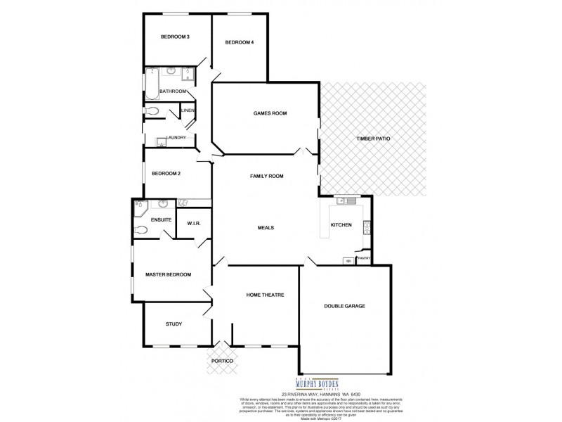 23 Riverina Way, Hannans WA 6430 Floorplan