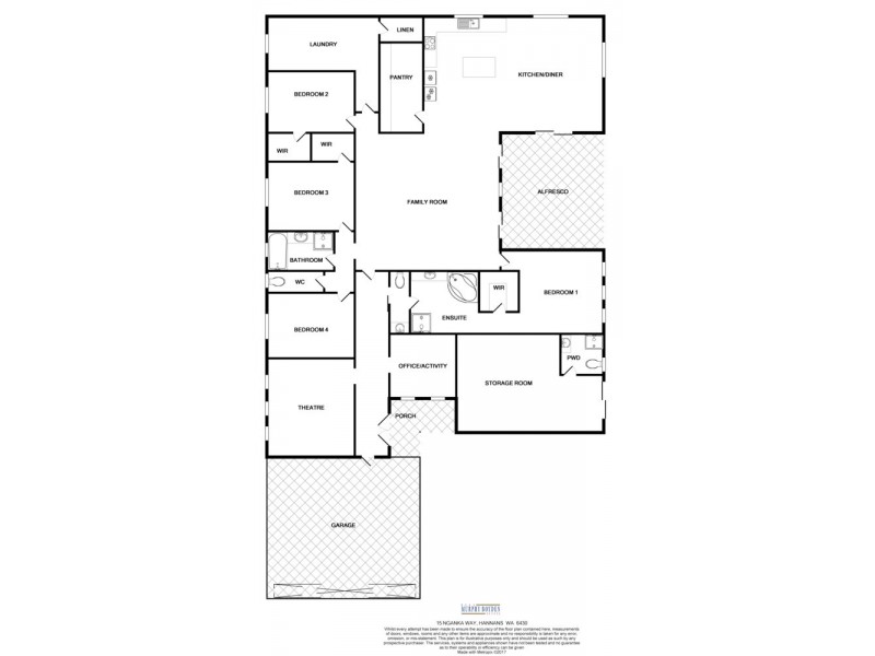 15 Nganka Way, Hannans WA 6430 Floorplan