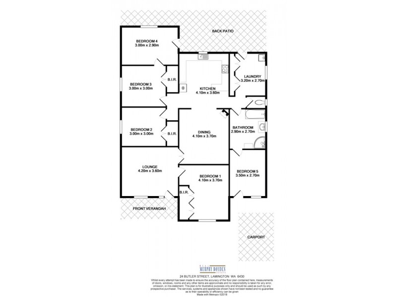 24 Butler Street, Piccadilly WA 6430 Floorplan
