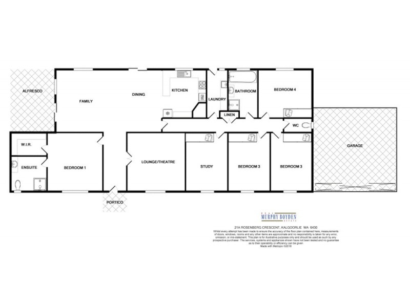 21A Rosenberg Crescent, Kalgoorlie WA 6430 Floorplan
