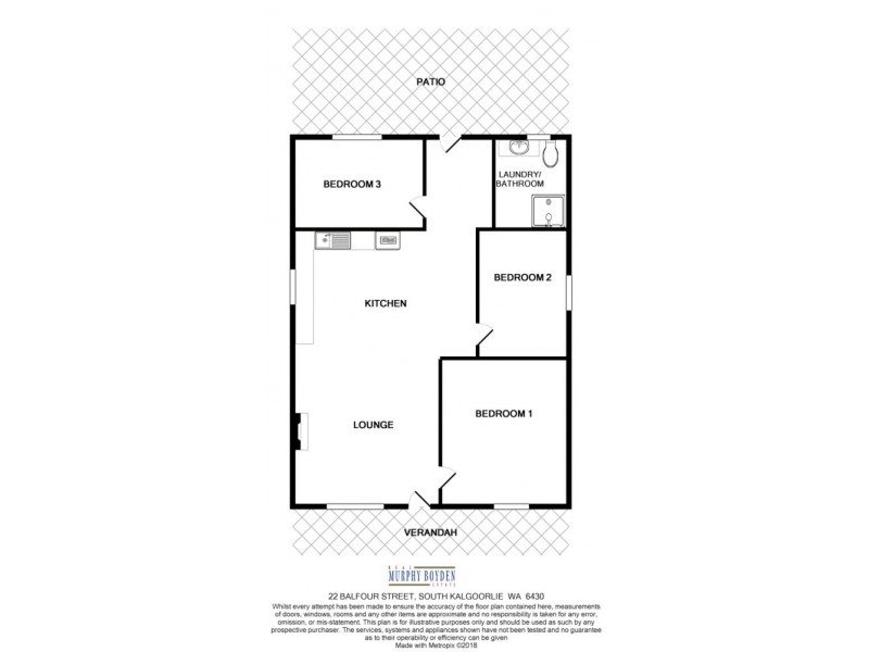 22 Balfour Street, South Kalgoorlie WA 6430 Floorplan