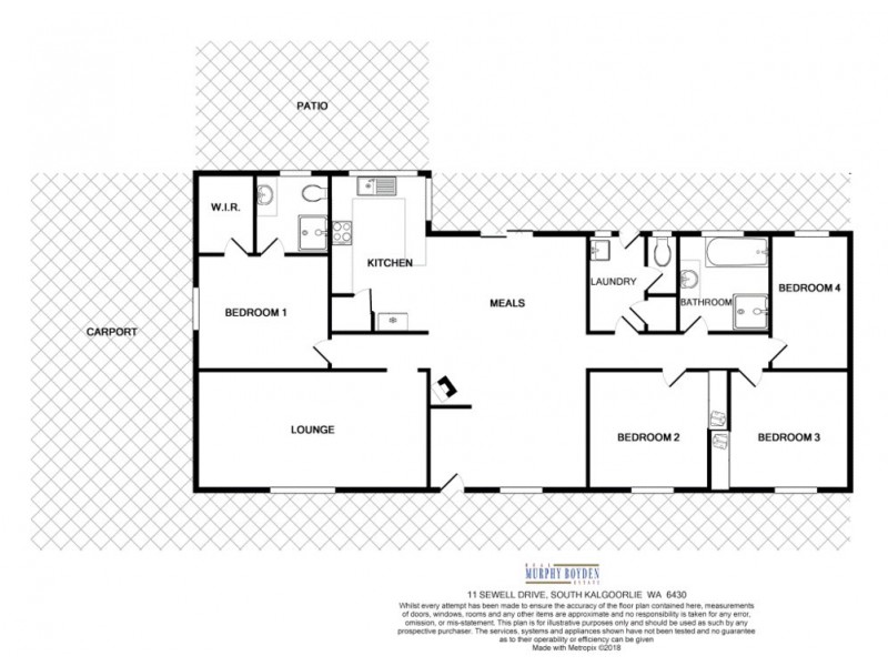 11 Sewell Drive, South Kalgoorlie WA 6430 Floorplan
