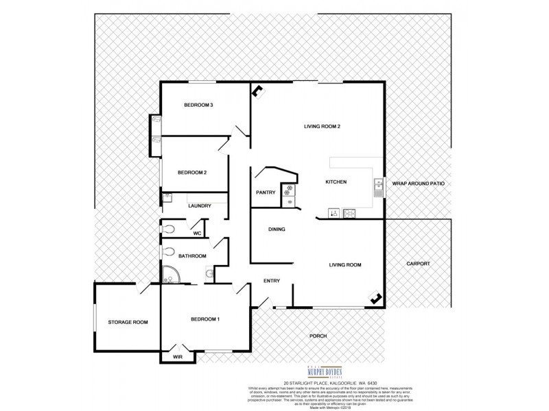 20 Starlight Place, South Kalgoorlie WA 6430 Floorplan