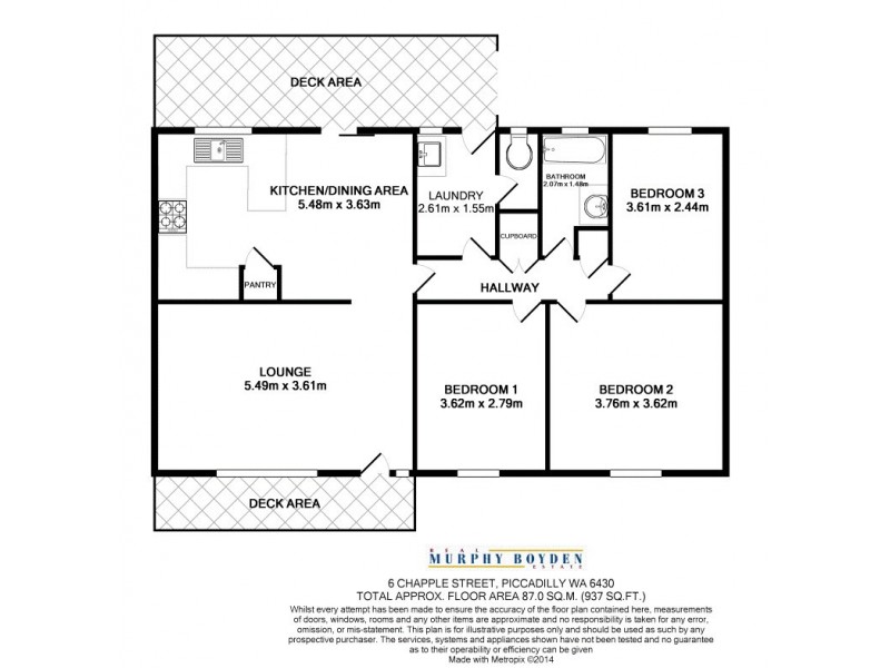 6 Chapple Street, Piccadilly WA 6430 Floorplan