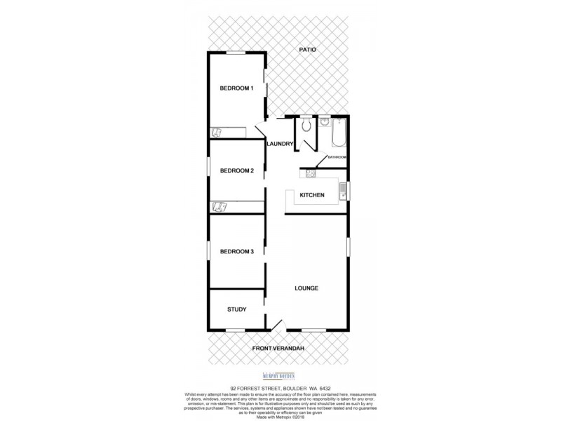 92 Forrest Street, Boulder WA 6432 Floorplan