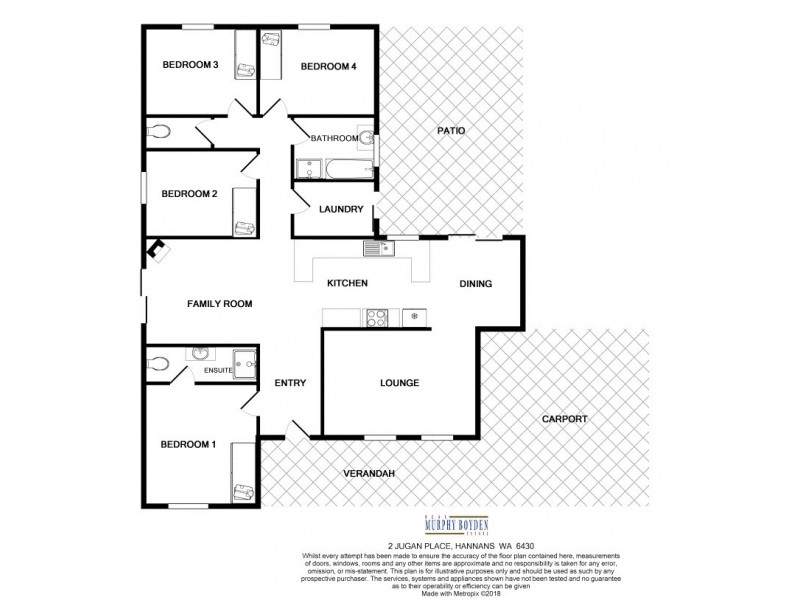 2 Jugan Place, Hannans WA 6430 Floorplan