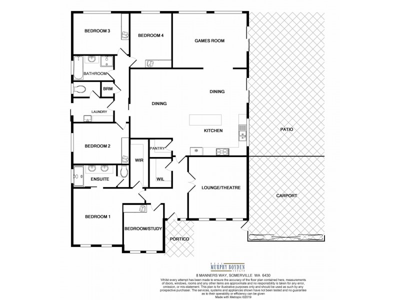 8 Manners Way, Somerville WA 6430 Floorplan