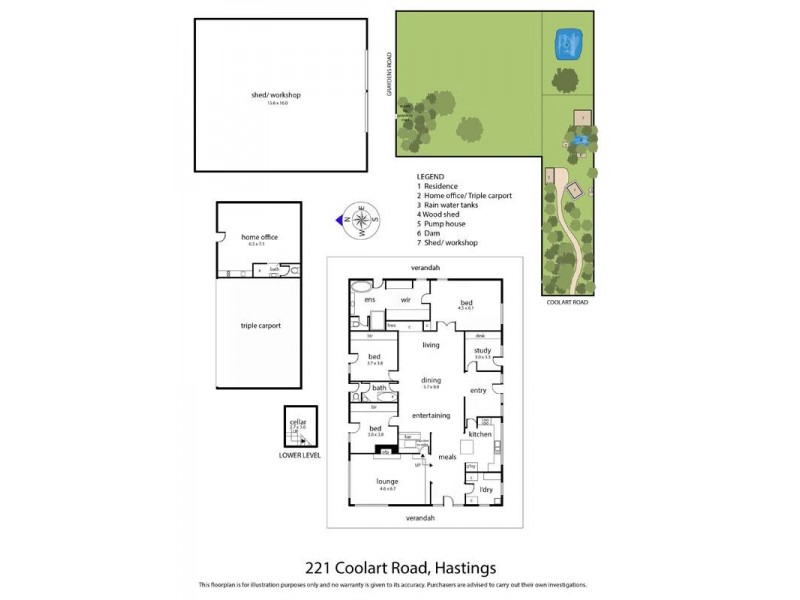 221 Coolart Rd, Hastings VIC 3915 Floorplan