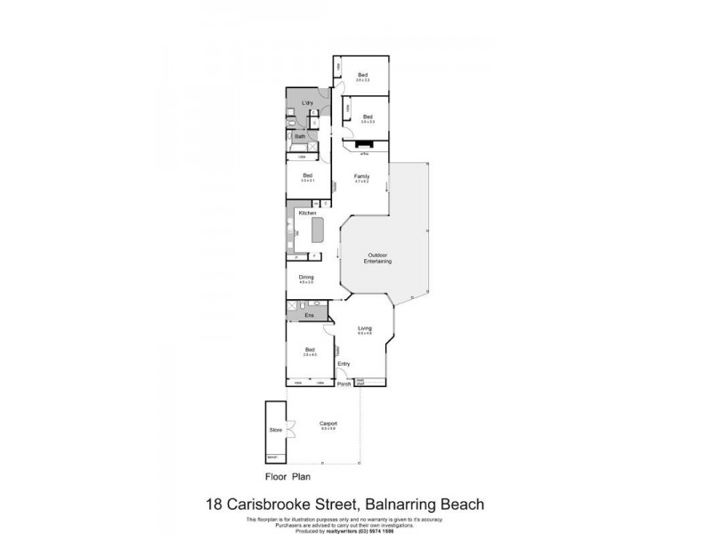 18 Carisbrooke Street, Balnarring Beach VIC 3926 Floorplan