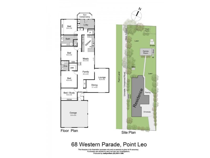 68 Western Pde, Point Leo VIC 3916 Floorplan