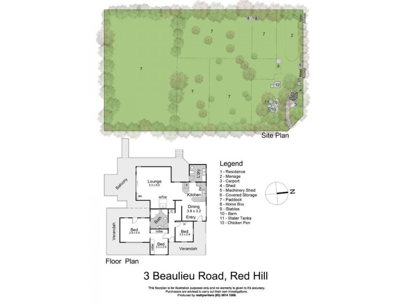 3 Beaulieu Road, Red Hill VIC 3937 Floorplan