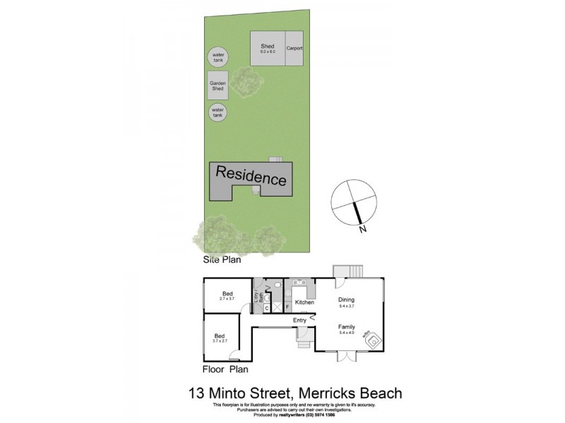13 Minto St, Merricks Beach VIC 3926 Floorplan
