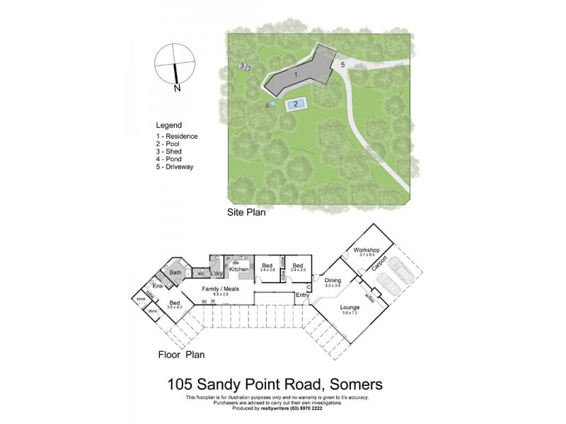 105 Sandy Point Road, Somers VIC 3927 Floorplan