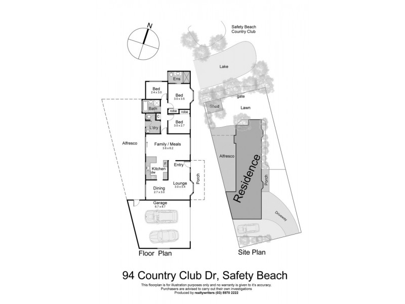94 Country Club Drive, Safety Beach VIC 3936 Floorplan