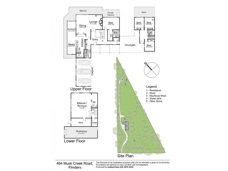 464 Musk Creek Road, Flinders VIC 3929 Floorplan