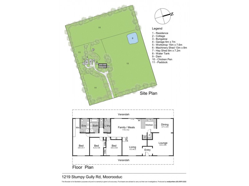 1219  Stumpy Gully Road, Moorooduc VIC 3933 Floorplan