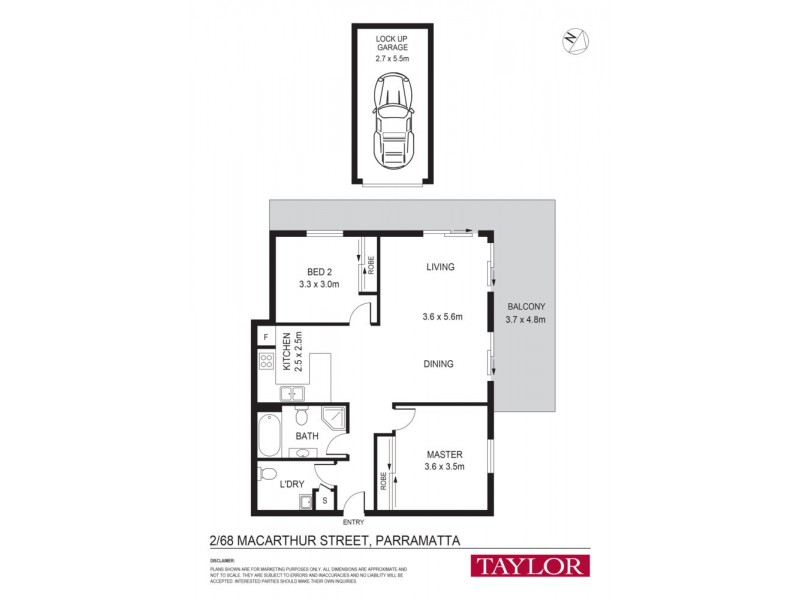 2/68 Macarthur Street, Parramatta NSW 2150 Floorplan