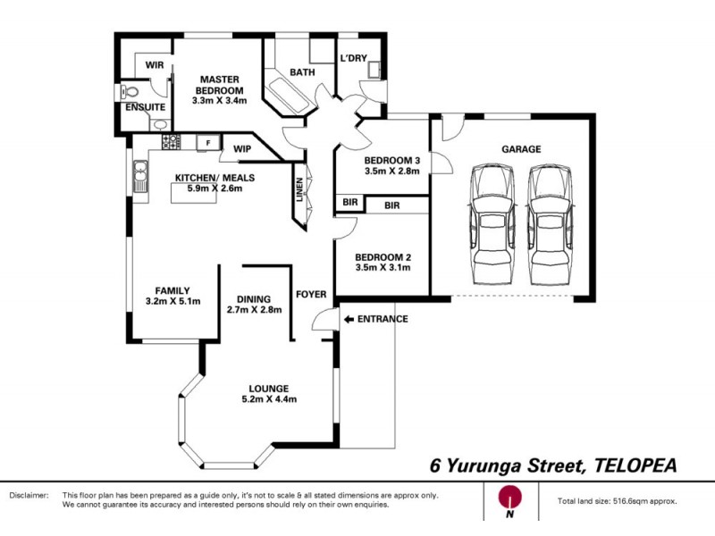 6 Yurunga Street, Telopea NSW 2117 Floorplan