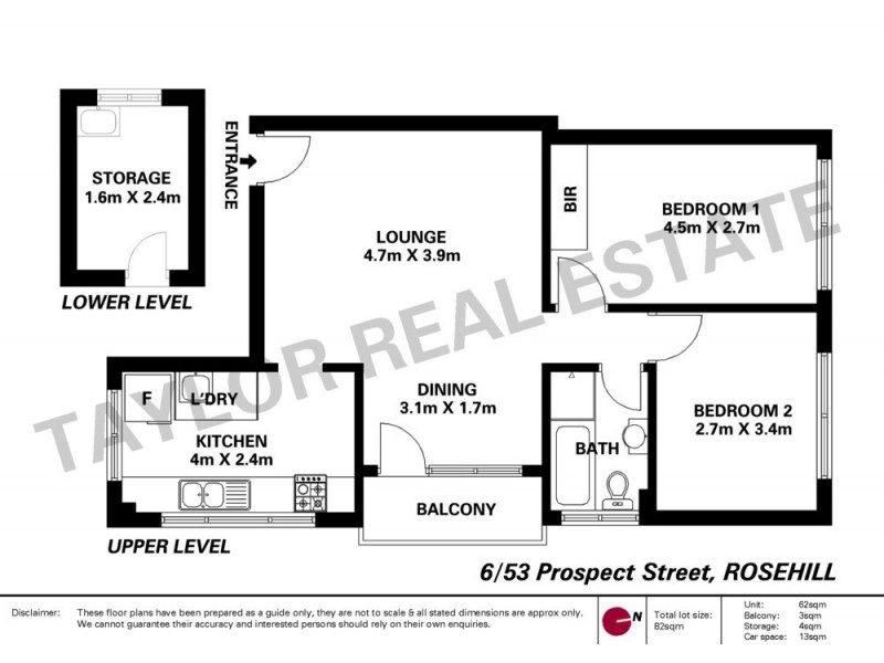 6/53 Prospect Street, Rosehill NSW 2142 Floorplan