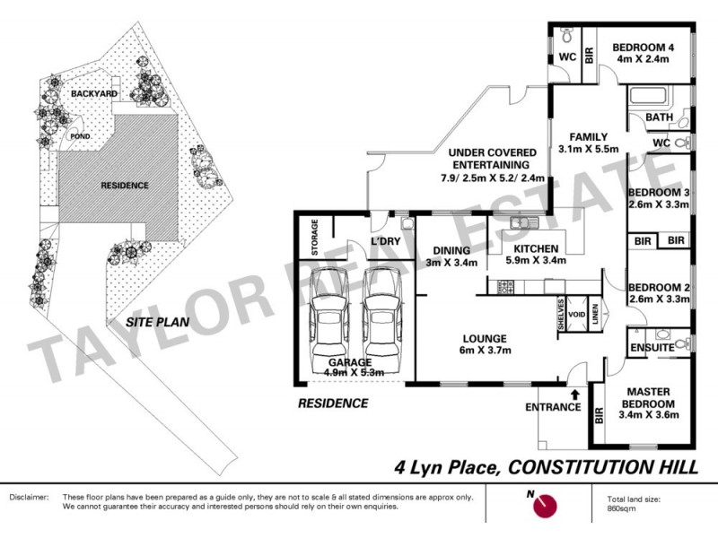 4 Lyn Place, Constitution Hill NSW 2145 Floorplan