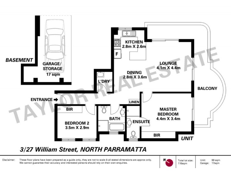 3/27 William Street, North Parramatta NSW 2151 Floorplan