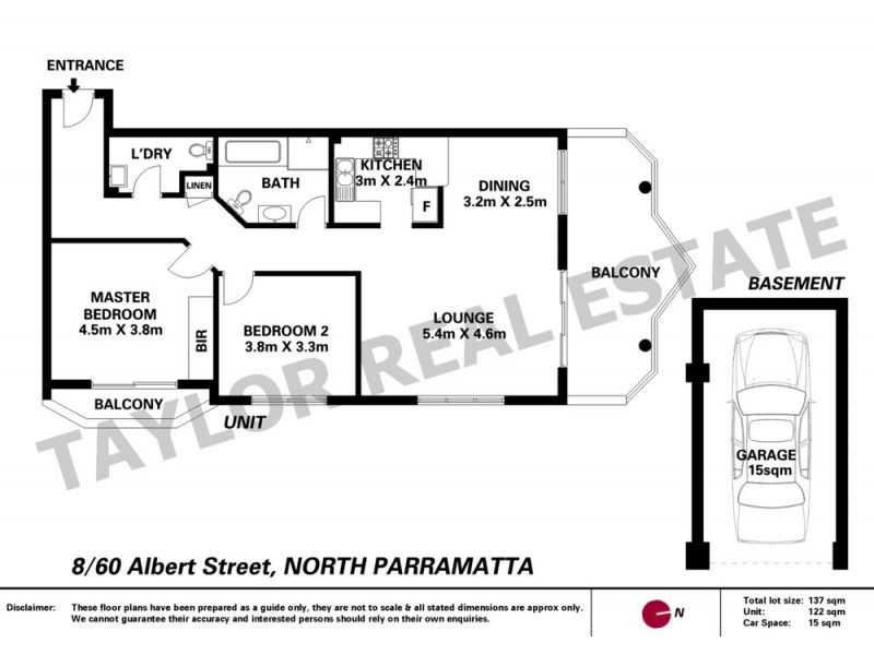 8/60 Albert Street, North Parramatta NSW 2151 Floorplan