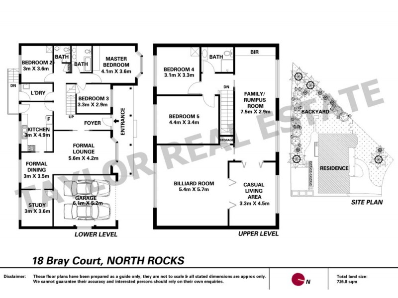 18 Bray Court, North Rocks NSW 2151 Floorplan