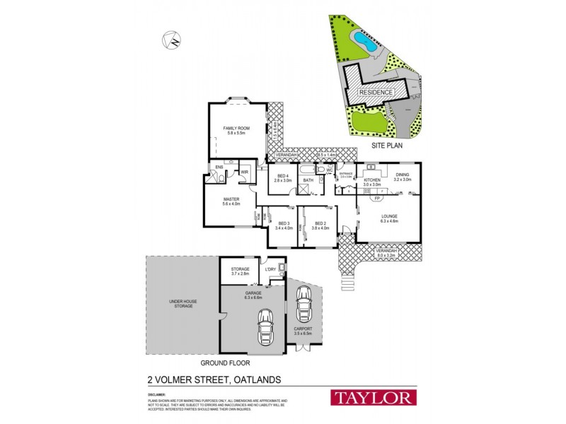 2 Volmer Street, Oatlands NSW 2117 Floorplan