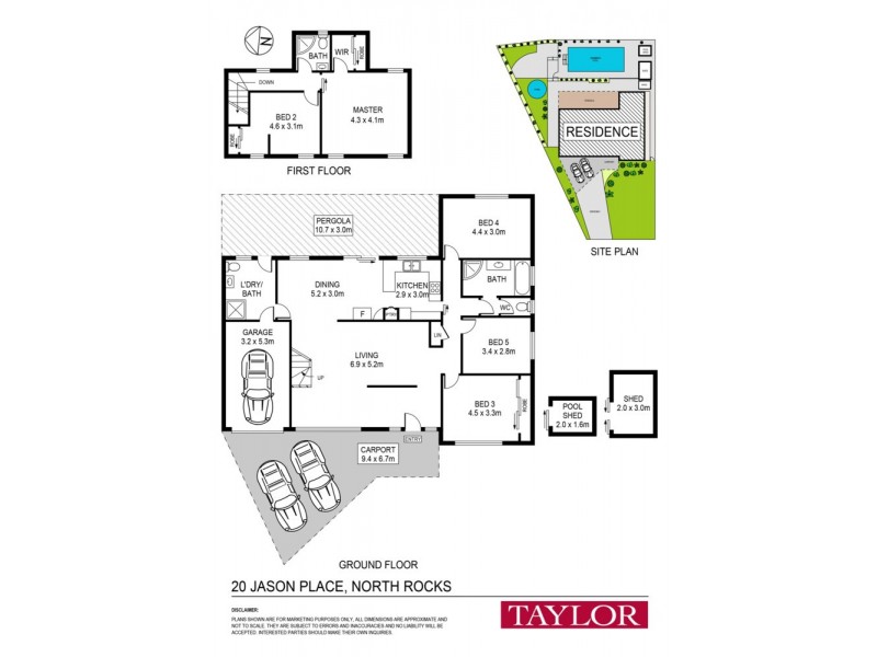 20 Jason Place, North Rocks NSW 2151 Floorplan